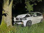 Unfall in Ermensee LU: Alkoholisierter Lenker frontal gegen Baum geprallt