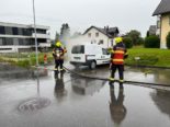 Diepoldsau SG: Akku in Lieferwagen fängt Feuer